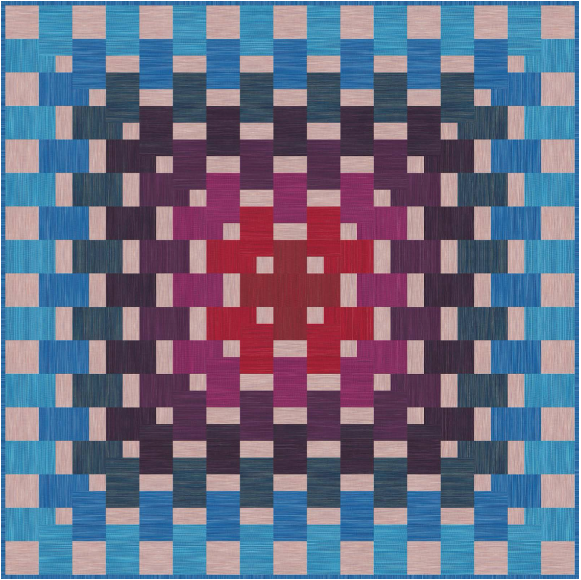 Space Dye Wovens by Figo Studio : Geo Weaver Quilt Kit