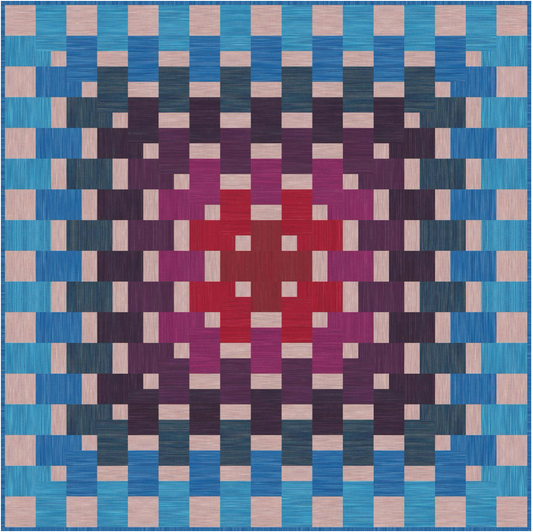 Space Dye Wovens by Figo Studio : Geo Weaver Quilt Kit