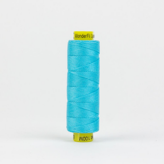 Spagetti 12wt Egyptian Cotton Thread - 109yd Spool - Bright Aqua SP 45
