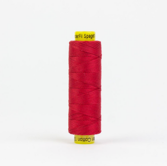 Spagetti 12wt Egyptian Cotton Thread - 109yd Spool - Bright Warm Red SP-01