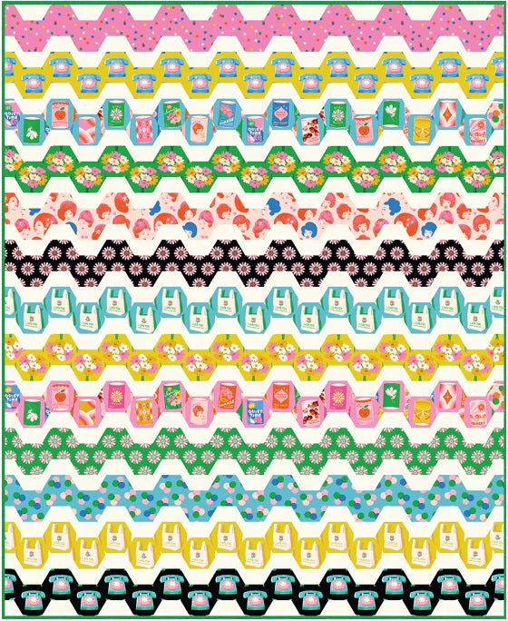 Sparkle Mart by Melody Miller : Beach Waves Quilt Reference