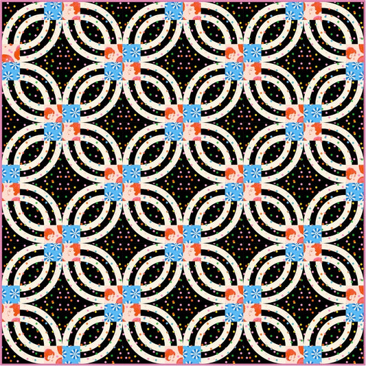 Sparkle Mart by Melody Miller : Rainbow Rings Quilt Reference