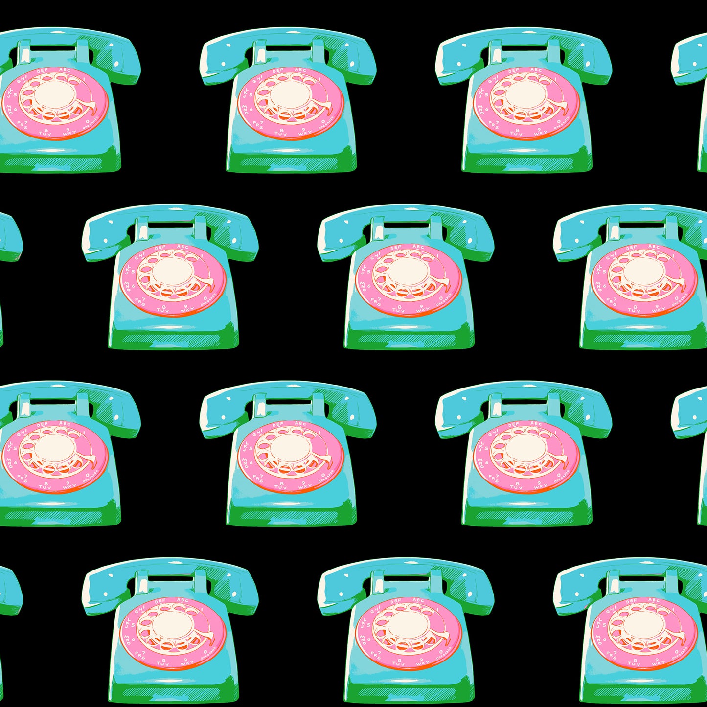 Sparkle Mart by Melody Miller : Telephones Black RS0121 18