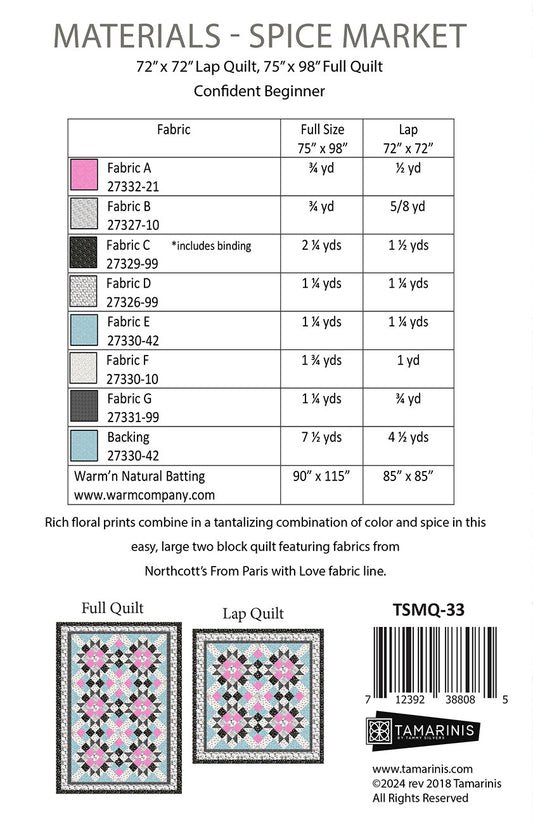 Spice Market # TSMQ-33 - Special Order