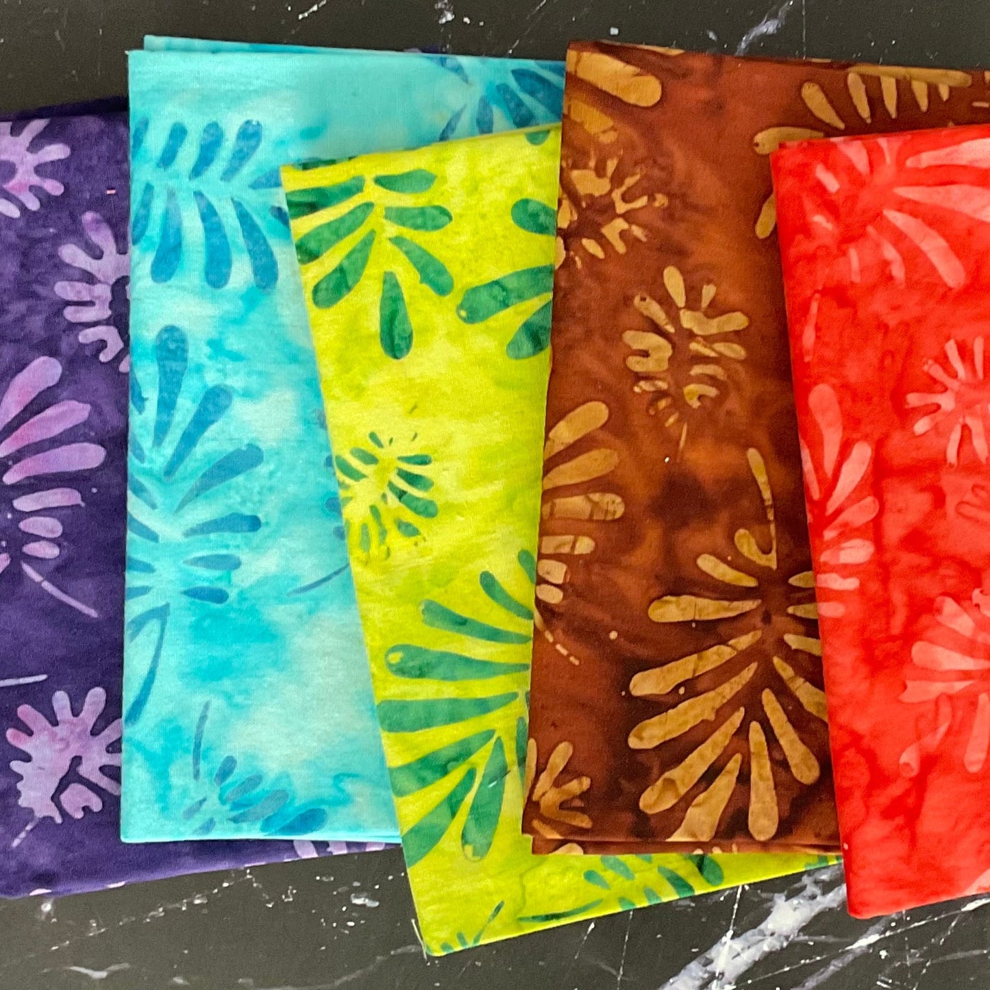 Splendor Quiltessentials 7 Batiks - Palms Bundle