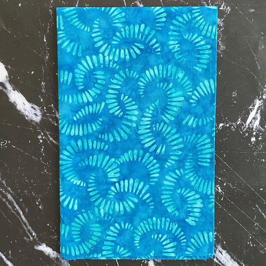 Splendor Quiltessentials 7 Batiks by Anthology Fabrics : Citrus Slice Ocean Wave 440Q-5