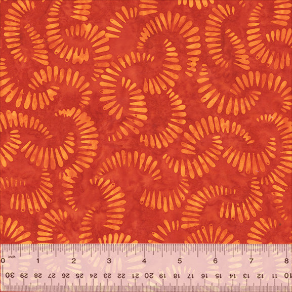Splendor Quiltessentials 7 Batiks by Anthology Fabrics : Citrus Slices Marmalade 440Q-3