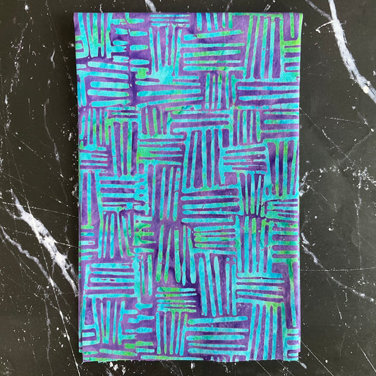 Splendor Quiltessentials 7 Batiks by Anthology Fabrics : Weave Amethyst 444Q-7