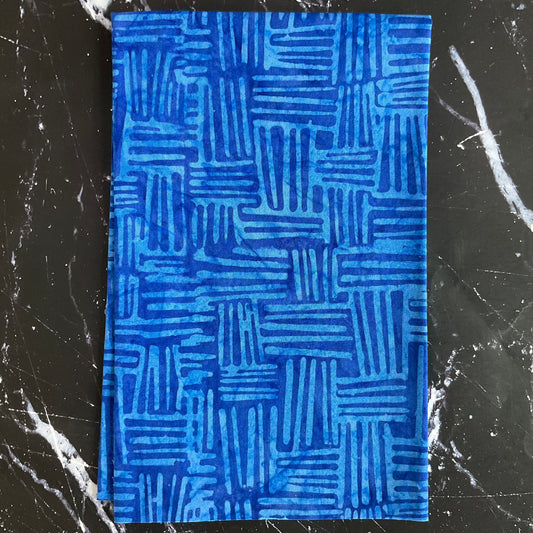 Splendor Quiltessentials 7 Batiks by Anthology Fabrics : Weave Persian Blue 444Q-6