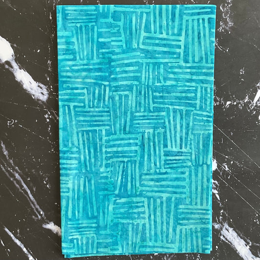 Splendor Quiltessentials 7 Batiks by Anthology Fabrics : Weave Turquoise 444Q-4