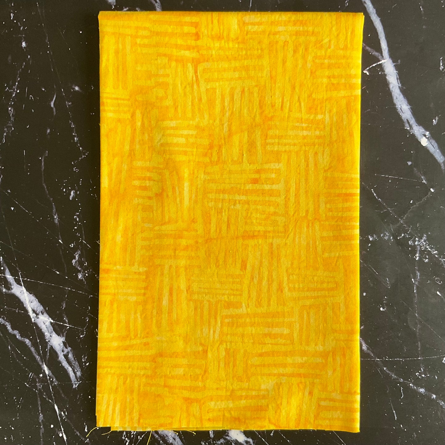 Splendor Quiltessentials 7 Batiks by Anthology Fabrics : Weave Yellow 444Q-3
