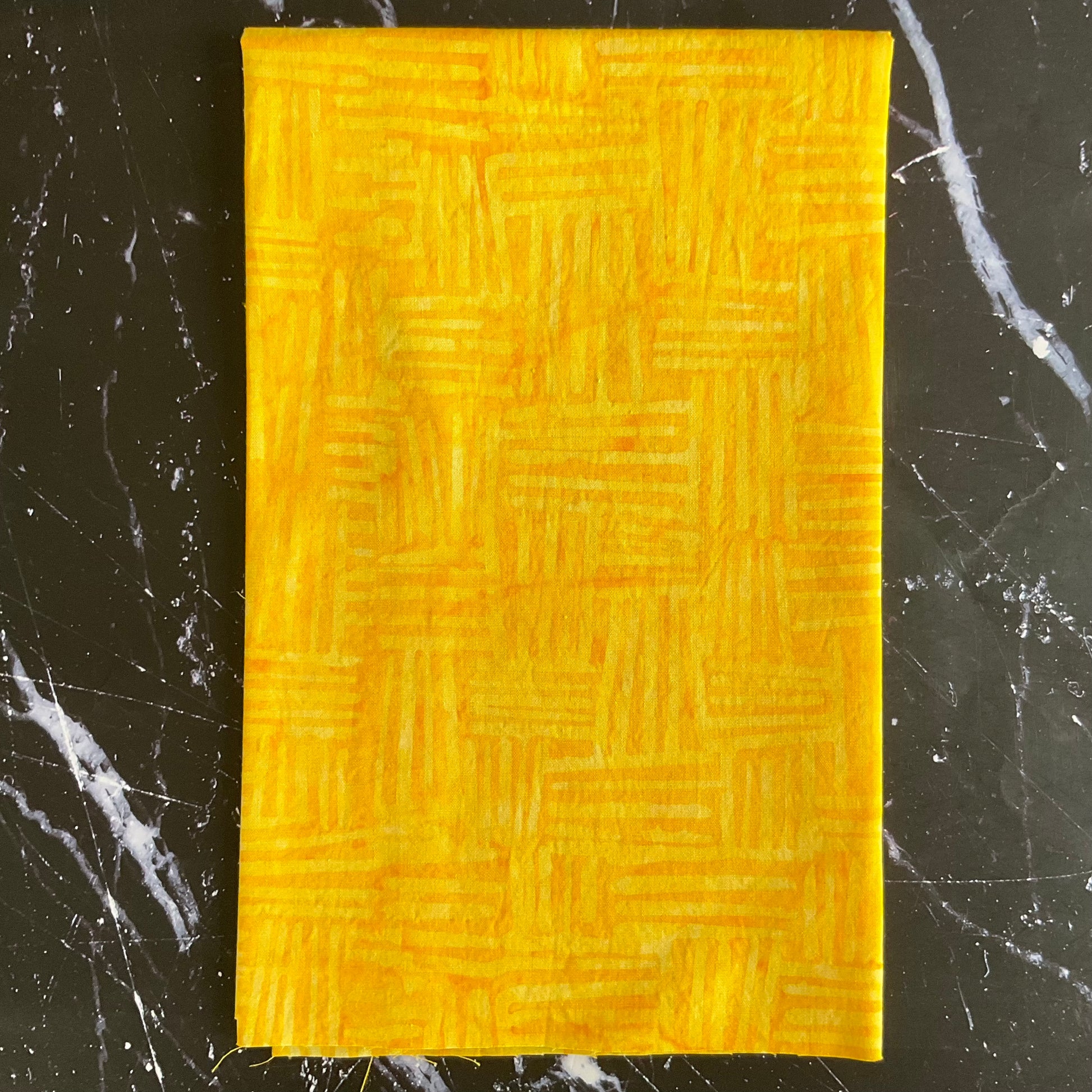 Splendor Quiltessentials 7 Batiks by Anthology Fabrics : Weave Yellow 444Q-3