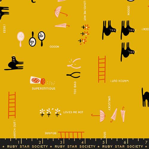 Spooky Darlings by Ruby Star Society : Goldenrod RS5073 11