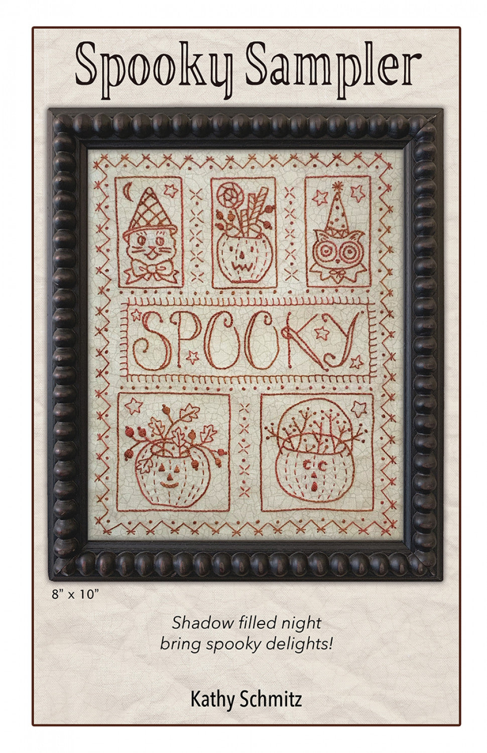 Spooky Sampler Halloween Embroidery Pattern by Kathy Schmitz KS-2419 - Special Order
