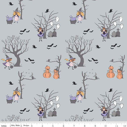 Spooky Schoolhouse by Melissa Mortenson : Main Silver Sparkle