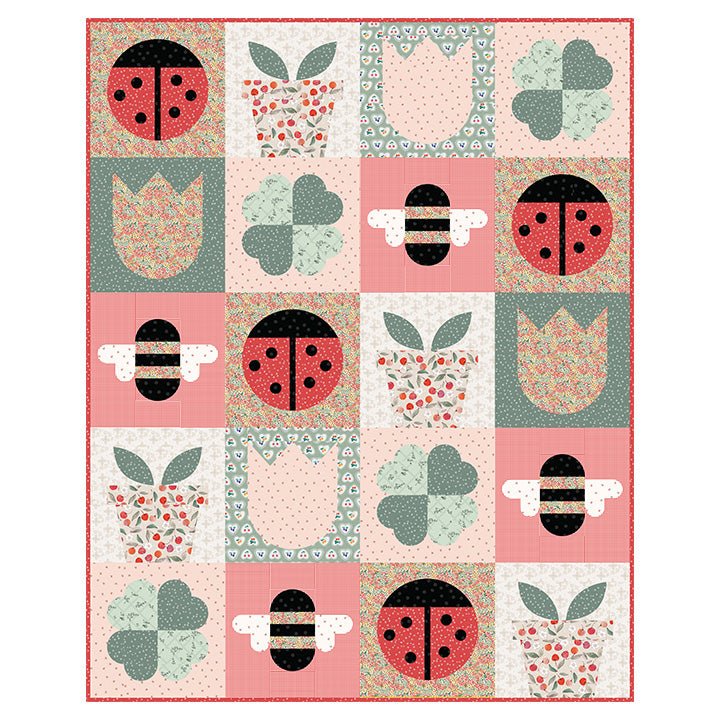 Spring Garden Applique Quilt Pattern by Corinne Sovey