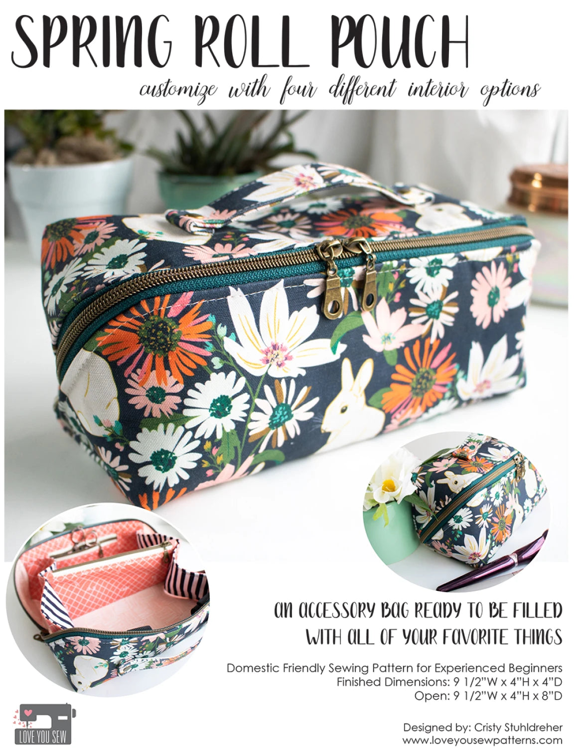Spring Roll Pouch Pattern by Knot & Thread Design – Modern Quilt Co.