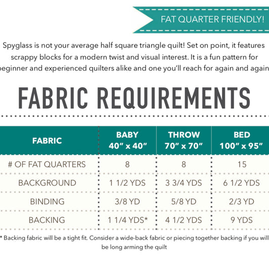 SpyGlass Quilt Pattern by Patchwork & Poodles