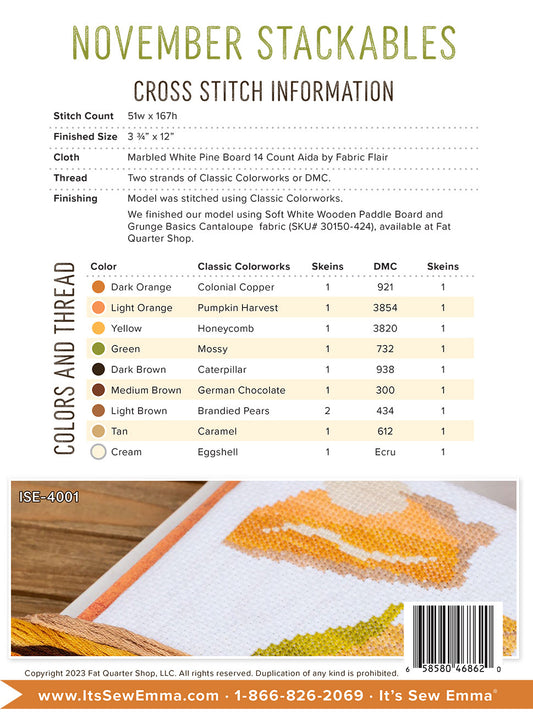 Stackables November # ISE-4001 - Special Order