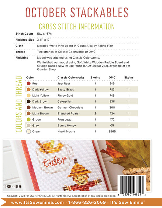 Stackables October # ISE-499 - Special Order