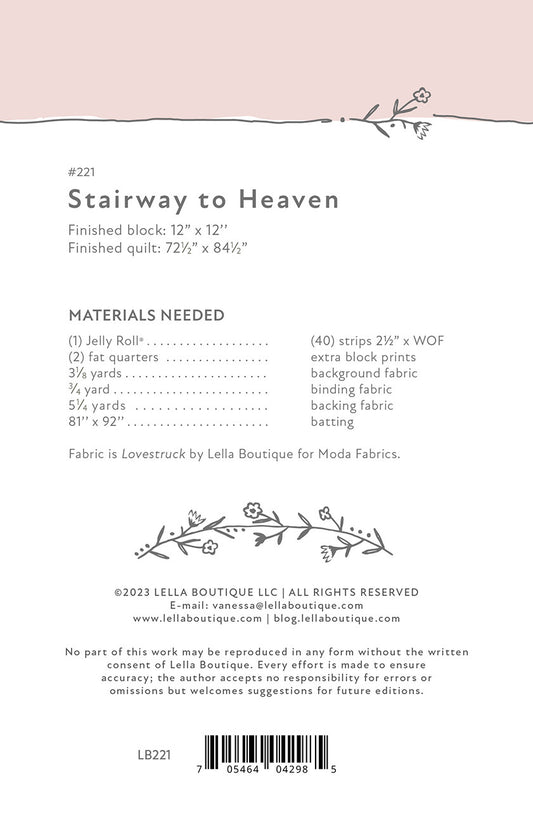 Stairway to Heaven Quilt Pattern by Lella Boutique