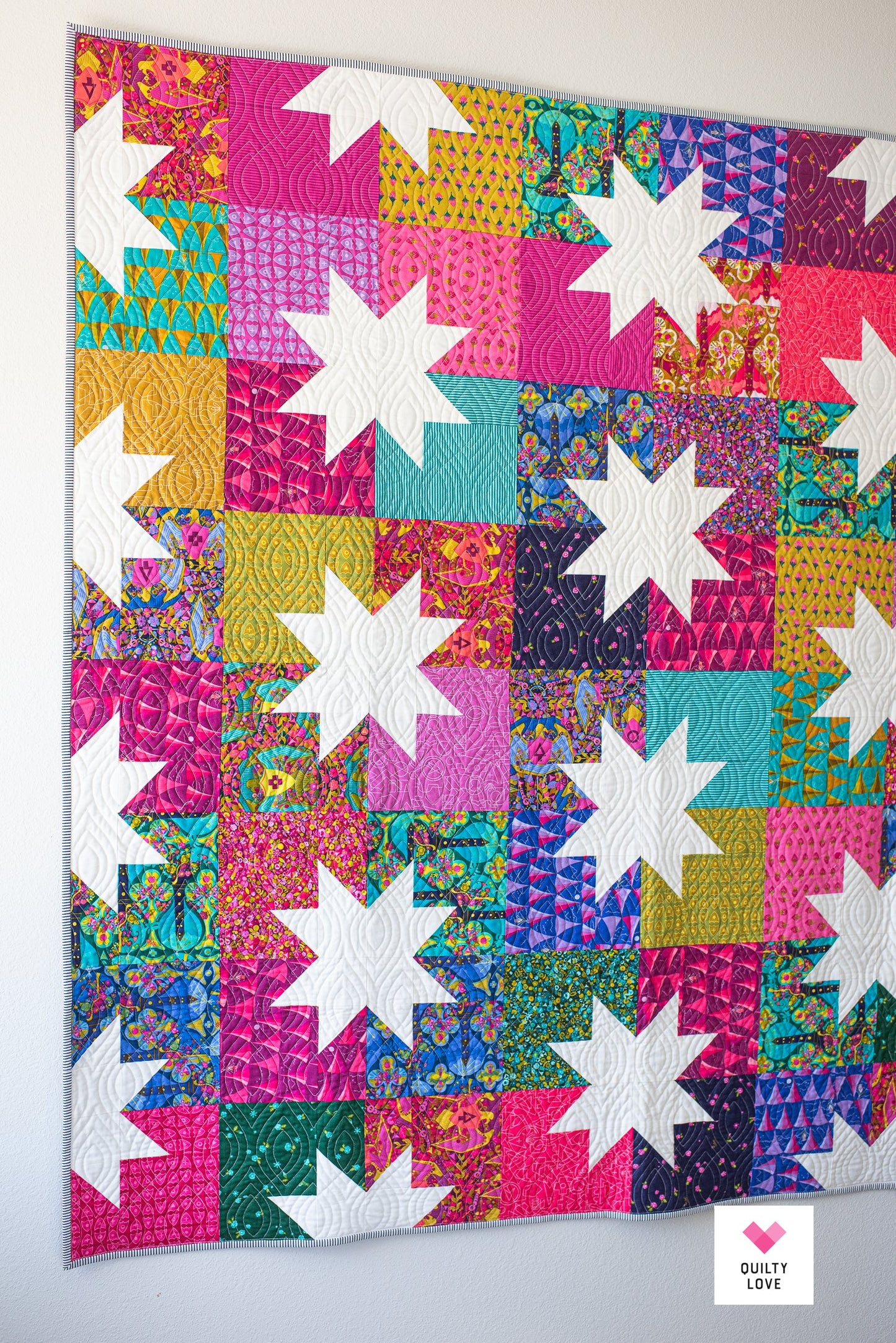 Star Pop II Quilt Pattern by Quilty Love