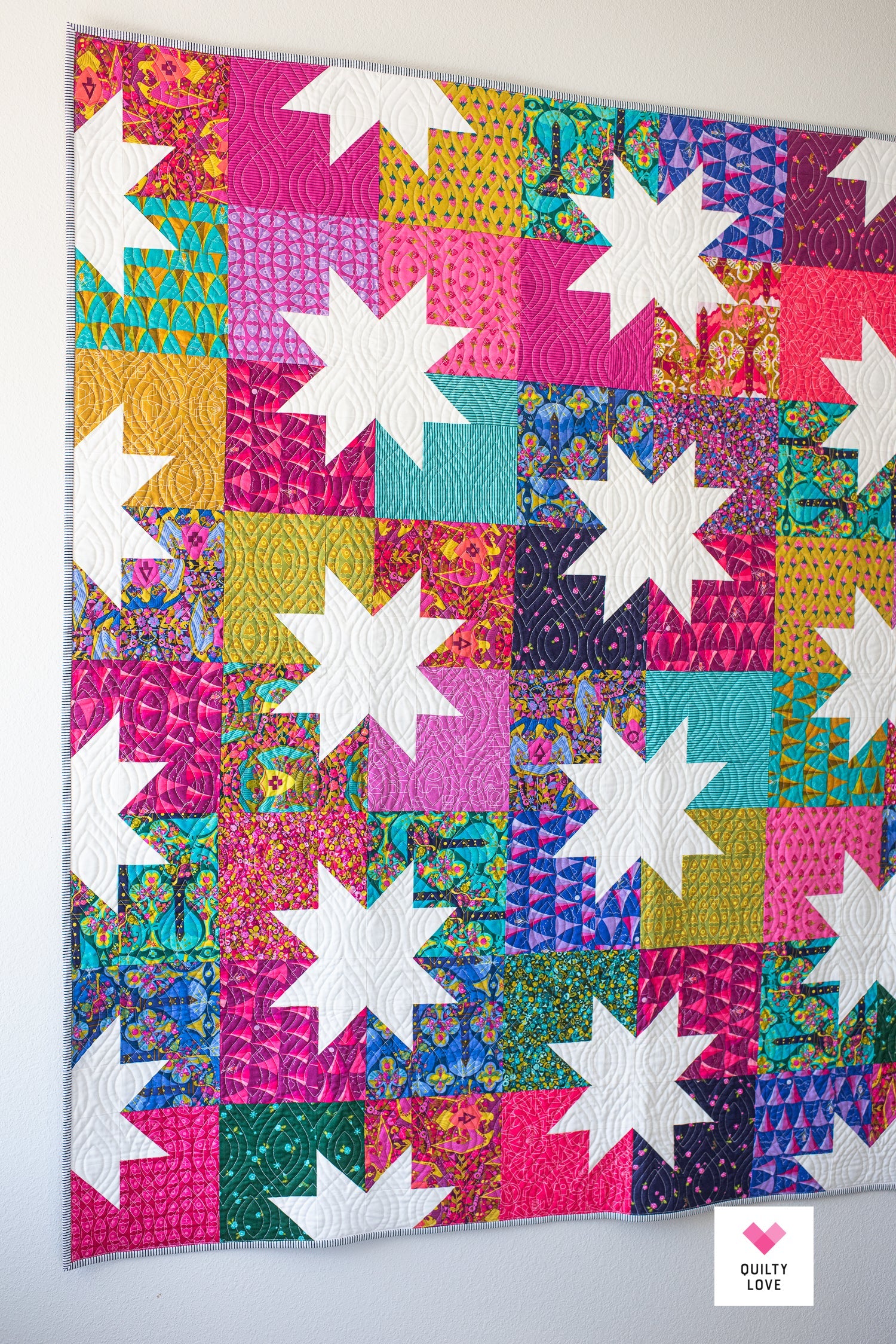 Star Pop II Quilt Pattern by Quilty Love