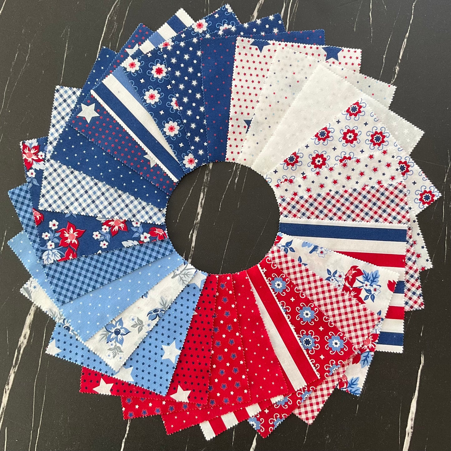 Star Spangled by April Rosenthal of Prairie Grass : Charm Pack