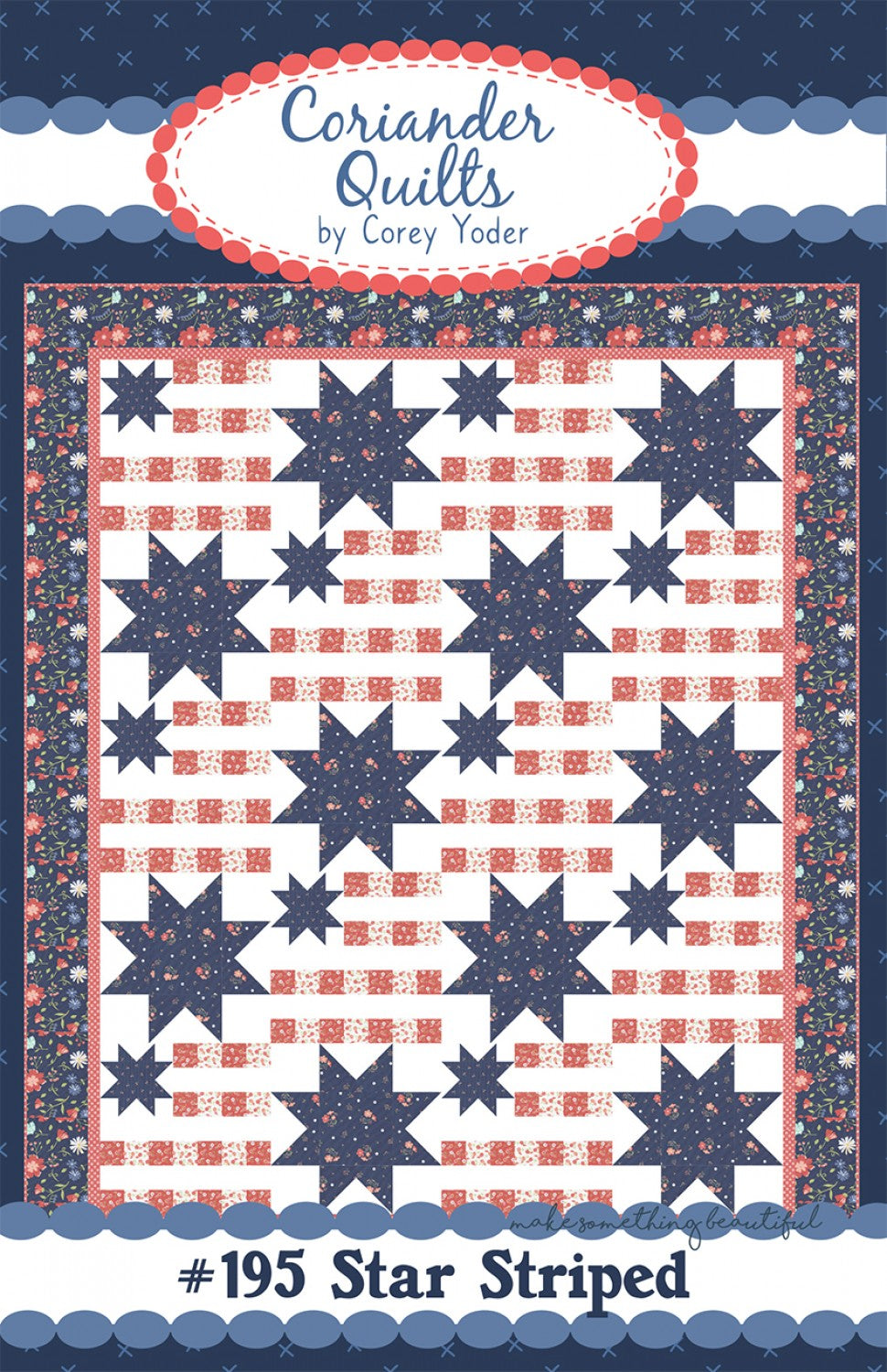 Star Striped Quilt Pattern by Coriander Quilts - Special Order