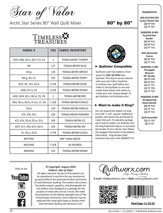 Star of Valor # JNQ00281P16 - Special Order