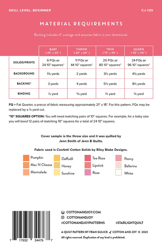 Starlight # CJ125 - Special Order