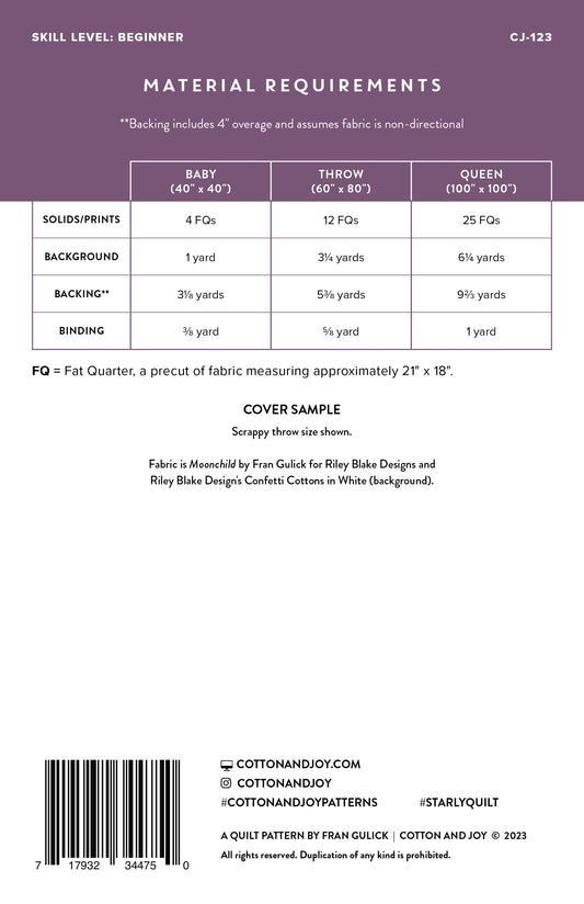 Starly # CJ124 - Special Order