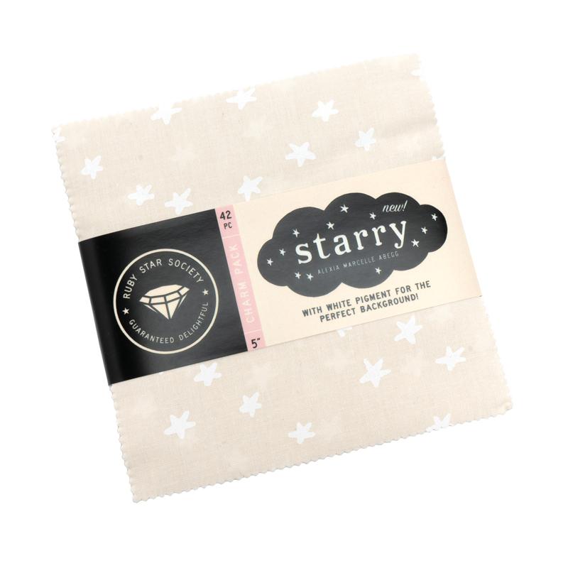 Starry 2025 by Alexia Abegg : Charm Pack White Natural