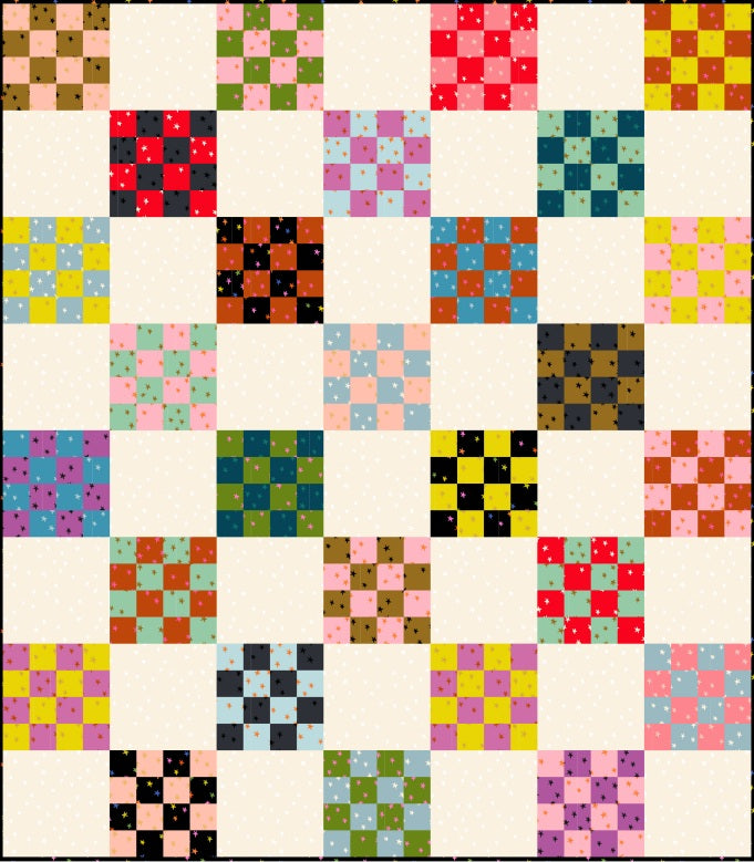 Starry 2025 by Alexia Abegg - Sixteen Patch Quilt Kit