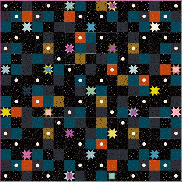 Starry 2025 by Alexia Abegg - Starry Quilt Kit - Dark