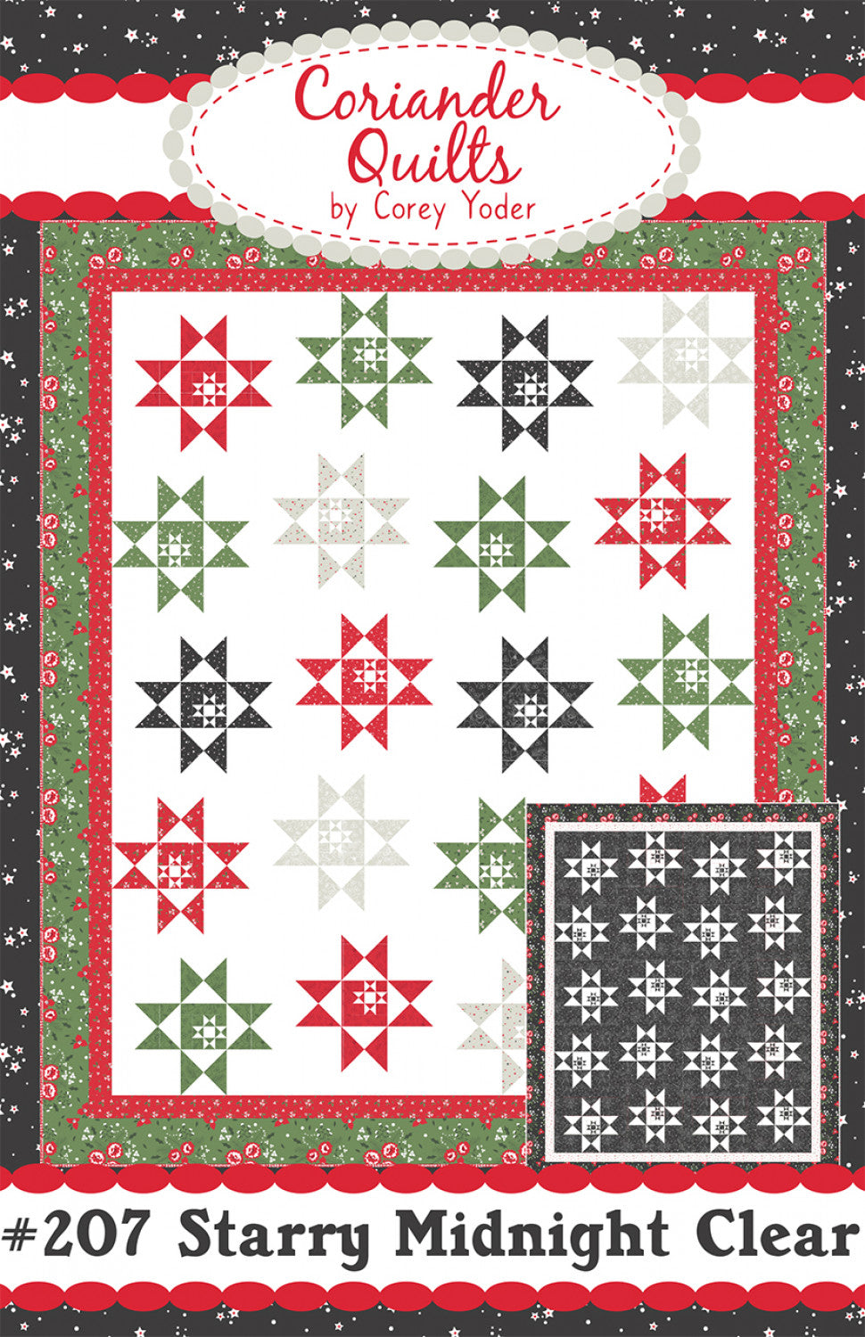 Starry Midnight Clear Quilt Pattern by Coriander Quilts - Special Order