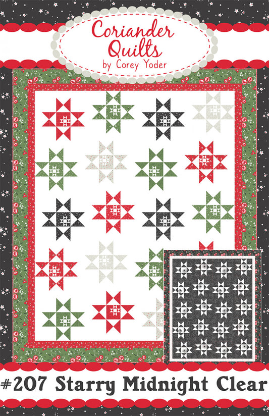 Starry Midnight Clear Quilt Pattern by Coriander Quilts - Special Order