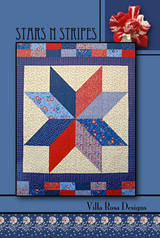 Stars N Stripes Quilt Pattern by Villa Rosa Design