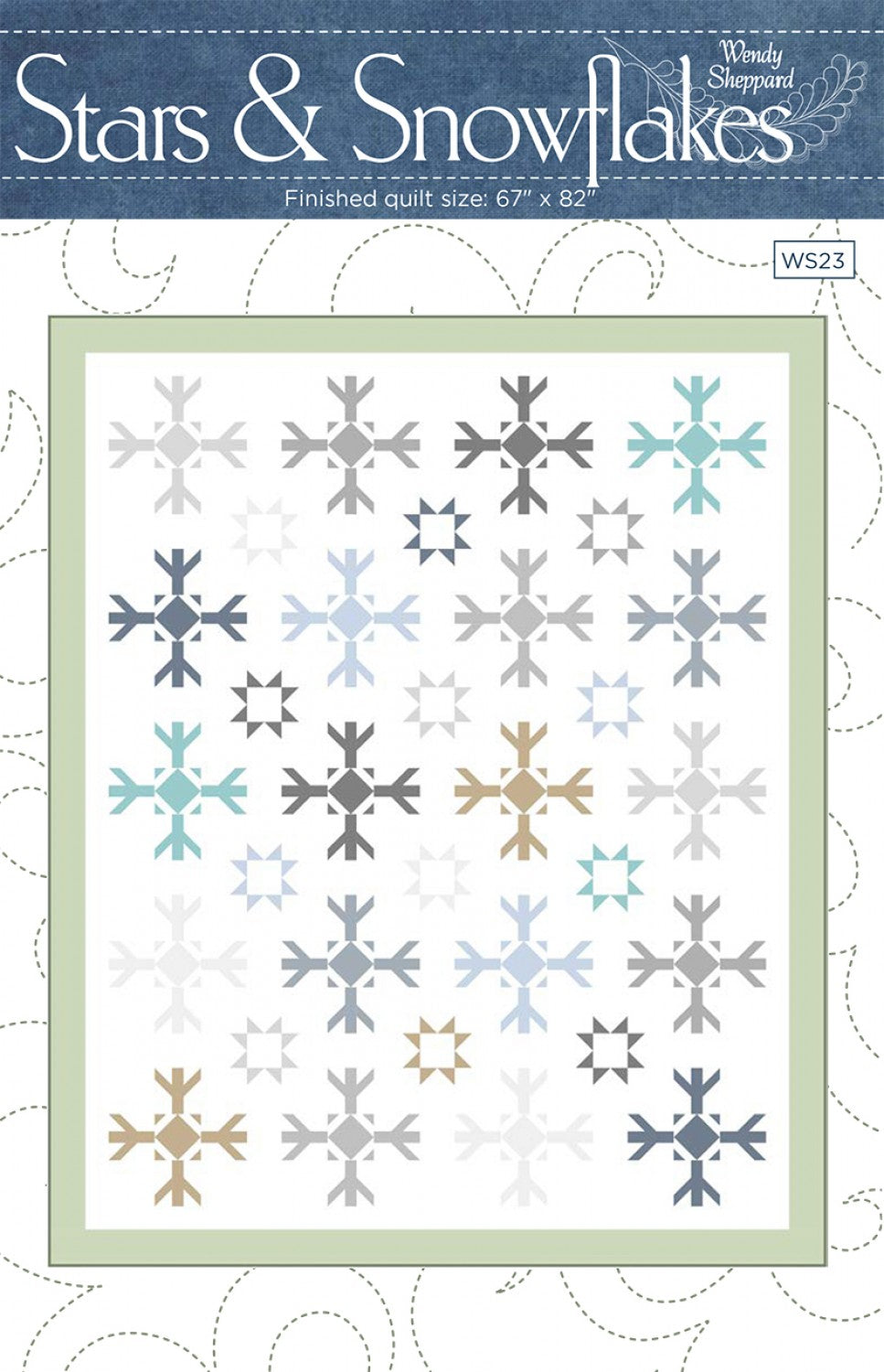 Stars & Snowflakes Quilt Pattern by Wendy Sheppard
