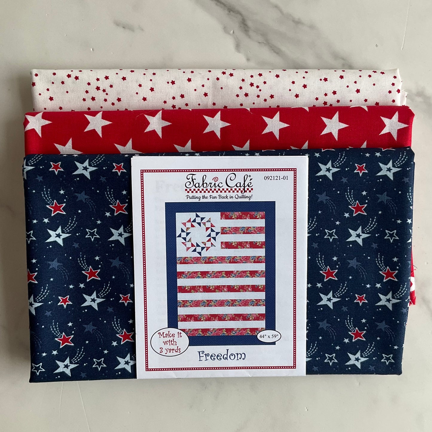 Stars and Stripes Forever by Lori Whitlock - Freedom 3 Yard Quilt Kit