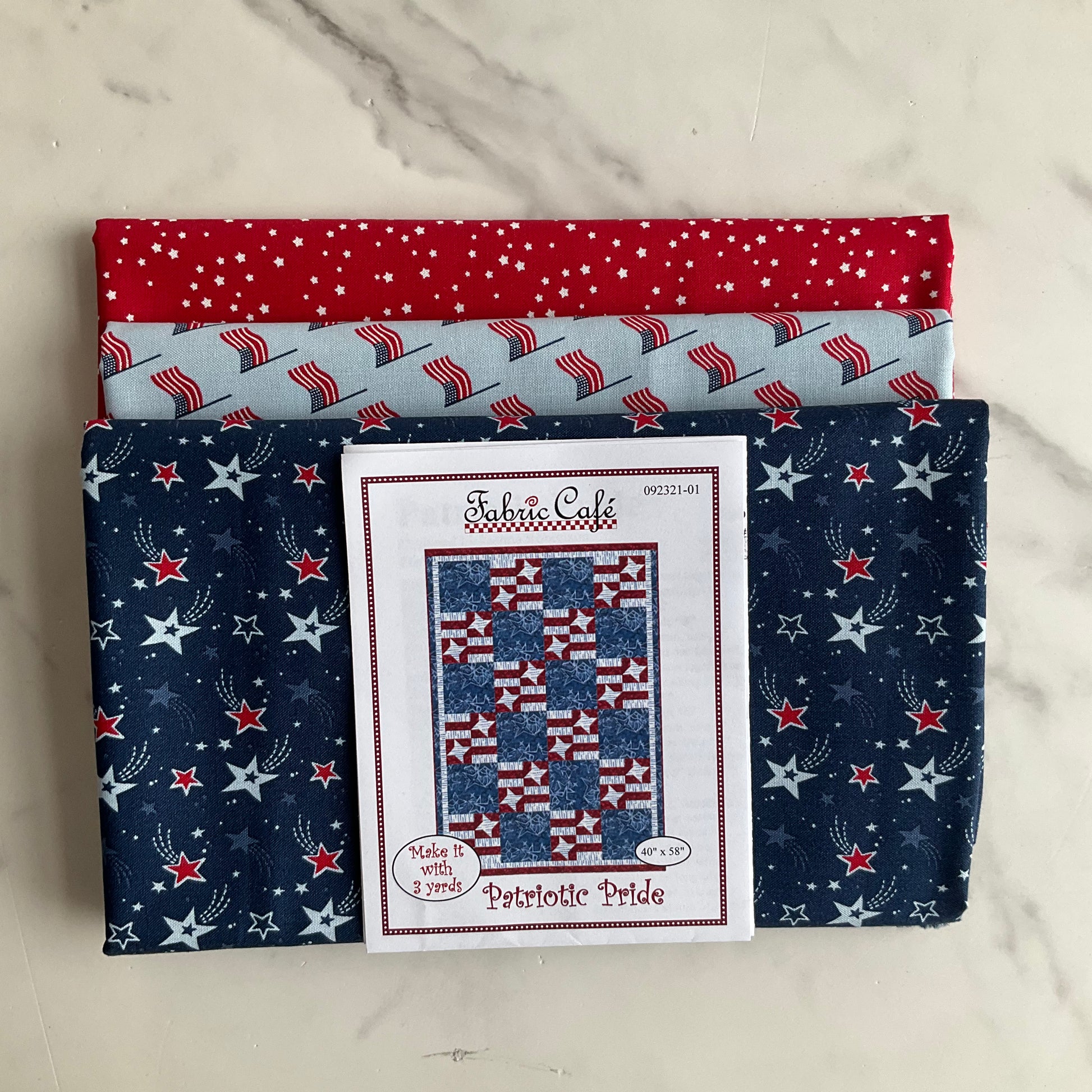 Stars and Stripes Forever by Lori Whitlock - Patriotic Pride 3 Yard Quilt Kit