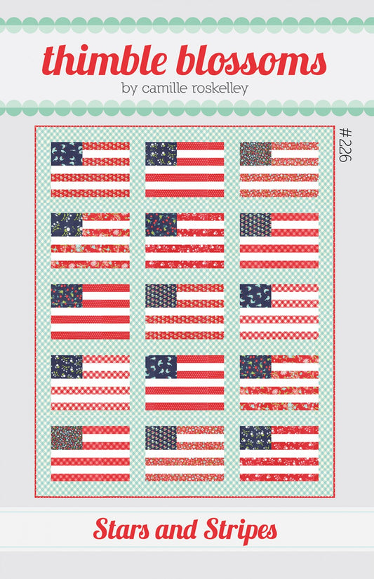 Stars and Stripes Quilt Pattern by Thimble Blossoms