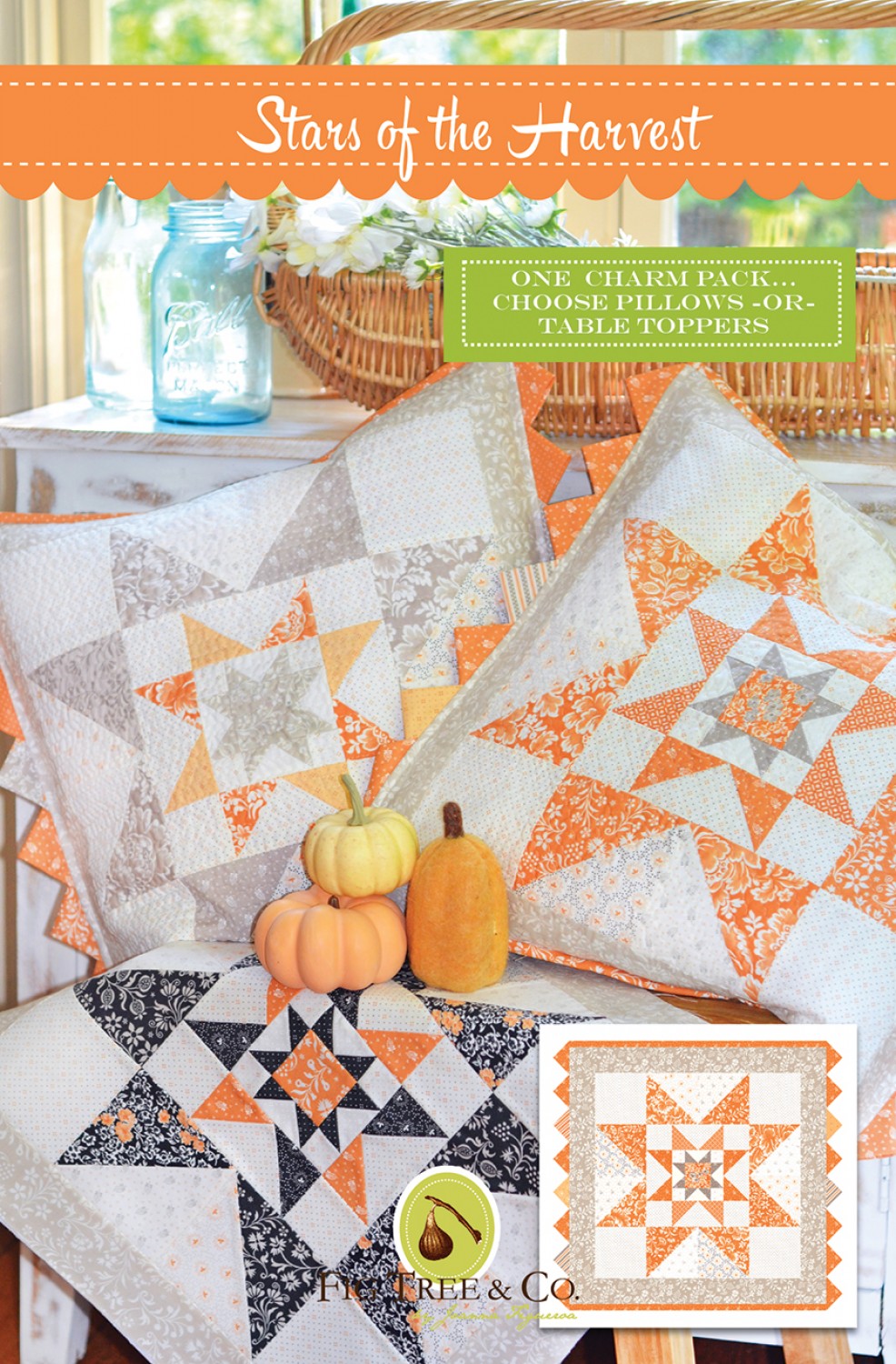 Stars of the Harvest Quilt Pattern by Fig Tree & Co.