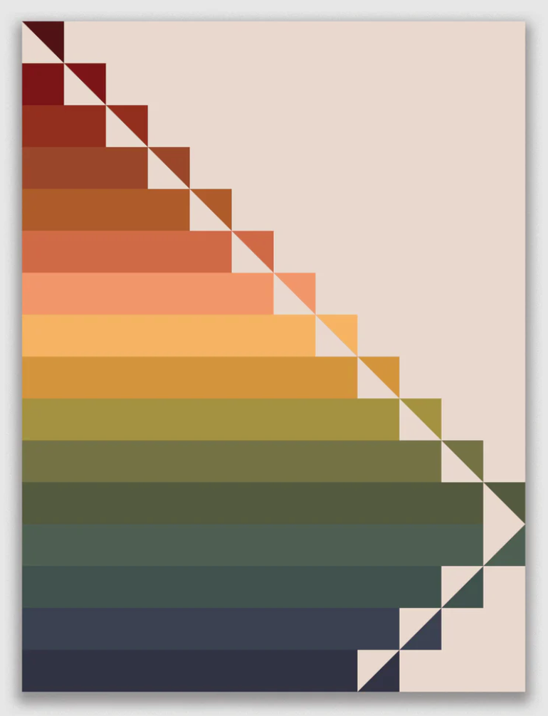 Steep Rock Quilt Kit featuring Art Gallery Pure Solids