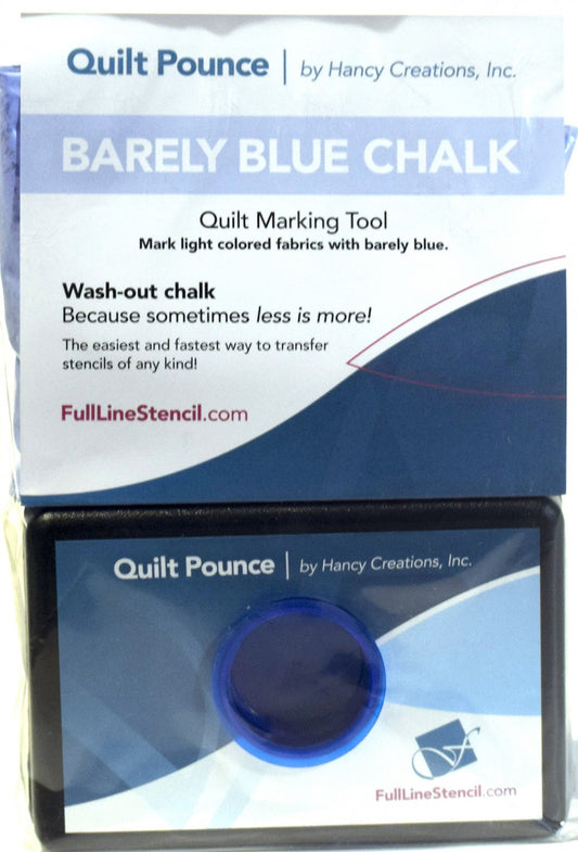 Stencil Chalk Transfer Quilt Pounce Pad Barely Blue # QPBB - Special Order