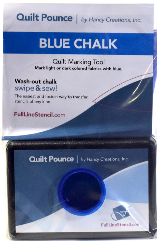 Stencil Chalk Transfer Quilt Pounce Pad Blue # QPB - Special Order