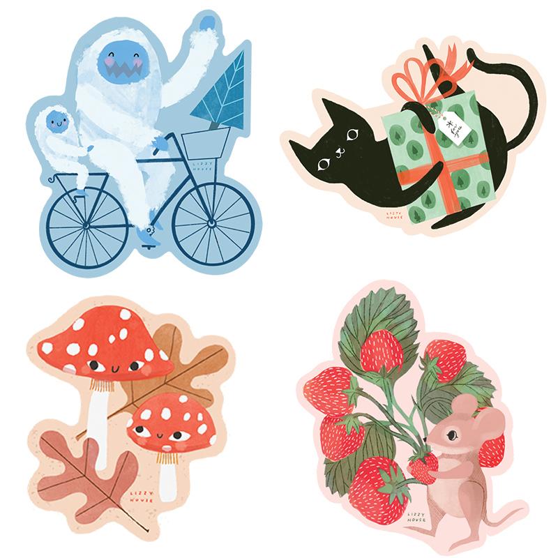 Stickers by Lizzy House Christmas Stickers