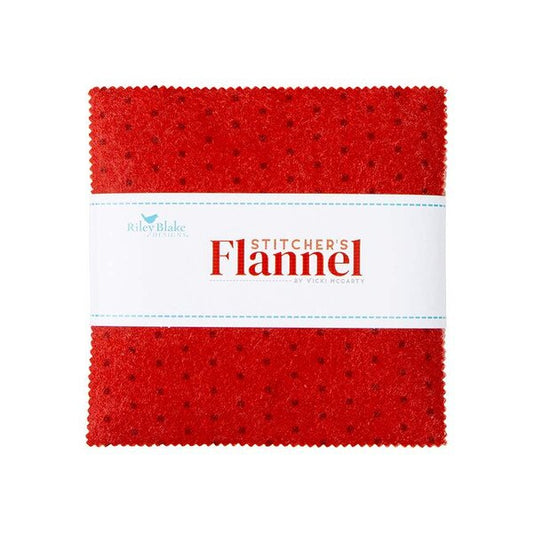 Stitchers Flannel by Vicki McCarty : Charm Pack