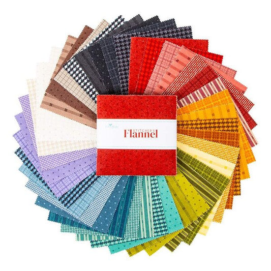 Stitchers Flannel by Vicki McCarty : Charm Pack