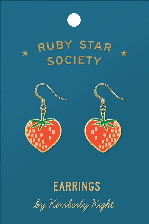 Strawberry Earrings by Kimberly Kight